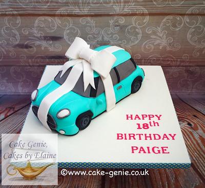 Mini Cooper Cake - Cake by Elaine Bennion (Cake Genie, Cakes by Elaine)