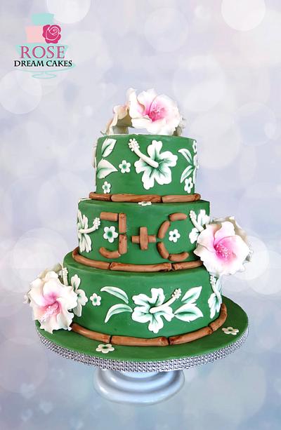 Tropical Wedding Cake - Cake by Rose Dream Cakes