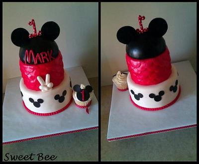 Mickey Mouse 1st Birthday - Cake by Tiffany Palmer