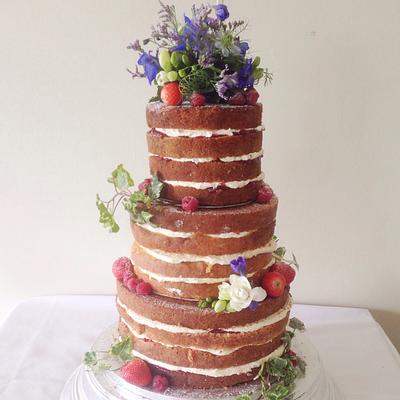 Naked Wedding Cake - Cake by Claire Lawrence