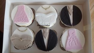 Wedding theme cupcakes x - Cake by Kerri's Cakes