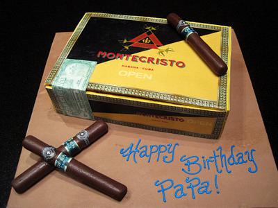 Montecristo Cigar box - Cake by Nicholas Ang