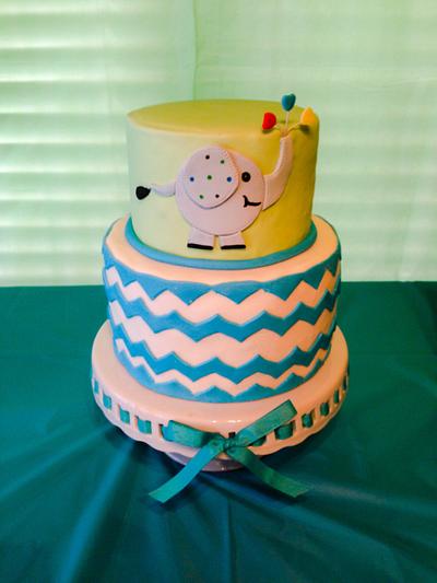 Baby shower cake - Cake by ALotofSugar
