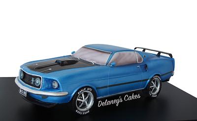 Mustang Fastback car - Cake by Paul Delaney of Delaneys cakes