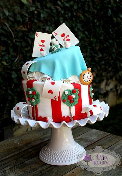 Topsy Turvy Alice In Wonderland cake - Cake by Sarah F
