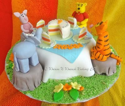 My first Winnie the Pooh Cake - Cake by KnKBakingCo