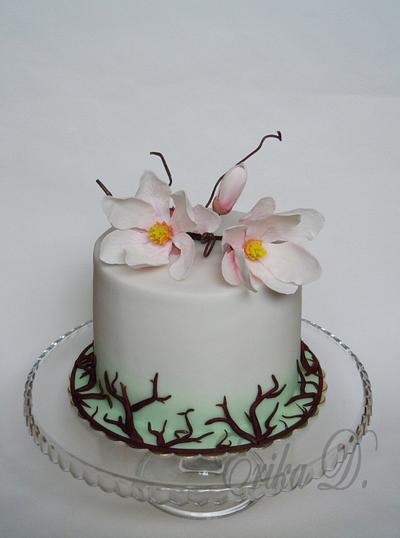 with flower - Cake by Derika