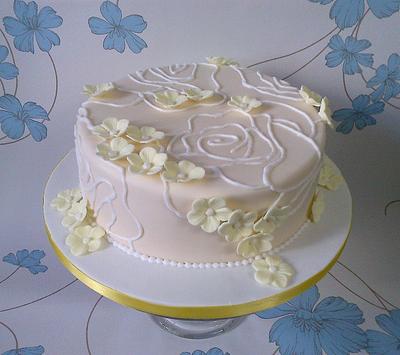 Rose and Blossom cake - Cake by BuntysCakery