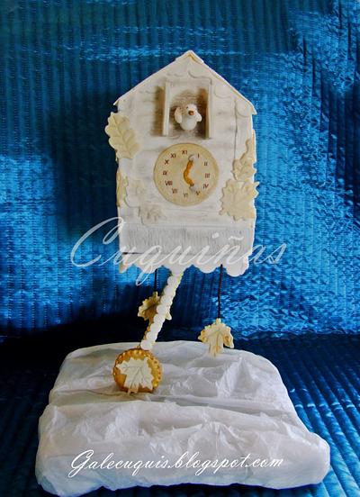 White cuckoo clock - Cake by Gardenia (Galecuquis)