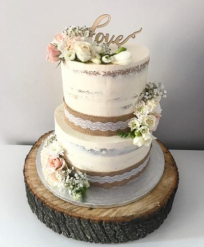 Rustic wedding cake - Cake by Petra_Kostylkova