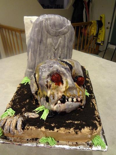 Zombie - Cake by sweetmema