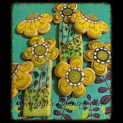 Wonky wacky Flowers - Cake by Tamara Scheffler 