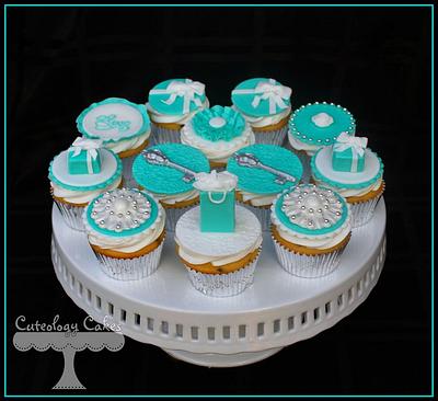 Tiffany Themed Cupcakes  - Cake by Cuteology Cakes 