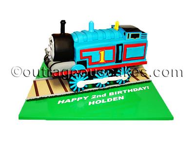3D Thomas the Train cake - Cake by  Outrageous Cakes Tampa Bakery