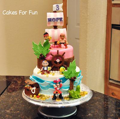 Girly Pirate Cake - Cake by Cakes For Fun