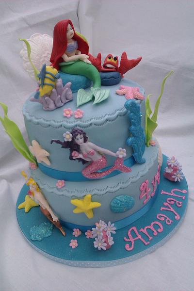 Mermaid themed cake - Cake by Suzanne