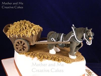 Shire horse and cart - Cake by Mother and Me Creative Cakes