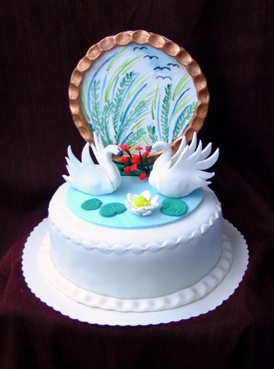 Swan cake - Cake by Ildikó Dudek
