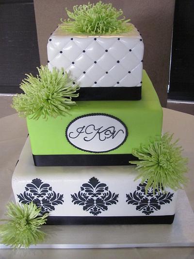 Green Fuji Mum Cake - Cake by Jennifer Watson