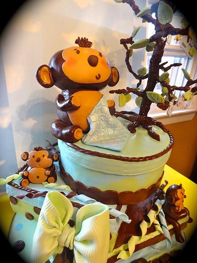Monkey Theme Baby Shower! - Cake by Heidi