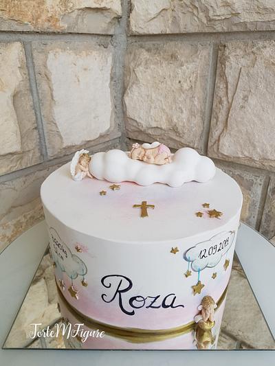 Christening fondant cake - Cake by TorteMFigure