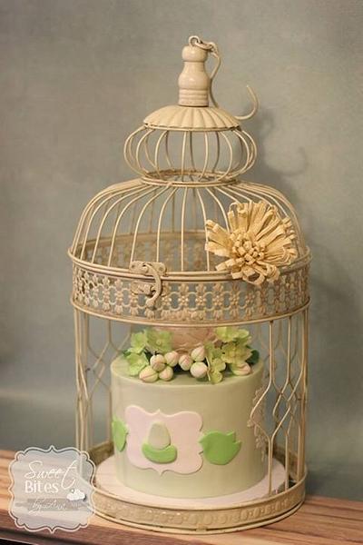 Bird nest themed baby shower cake - Cake by Sweet Bites by Ana