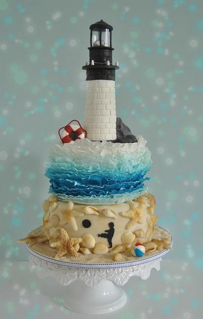 Summer At the Lighthouse - Cake by AngeliaCake 