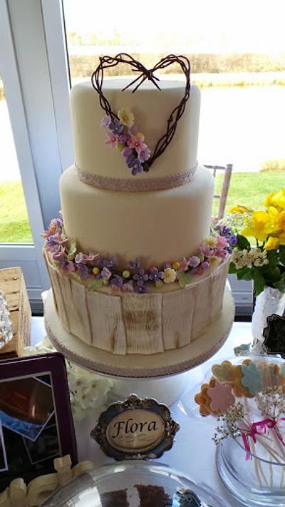 Flora Wedding Cake - Cake by The Old Manor House Bakery - Lisa Kirk