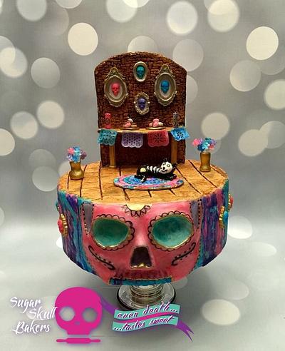 "Under my Feet" Sugar Skull Bakers Collab  - Cake by Cakes & Crafts by Kass 