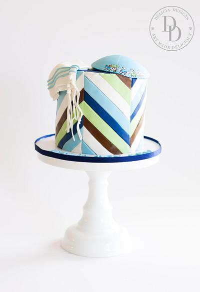 Multi Diagonal Stripes - Cake by Delicia Designs