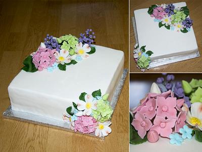 Flower cake - Cake by Katarina Prochyrova