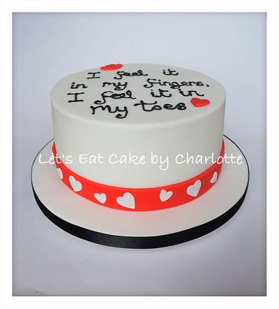 I feel it in my fingers, I feel it in my toes' Valentine's Cake - Cake by Let's Eat Cake