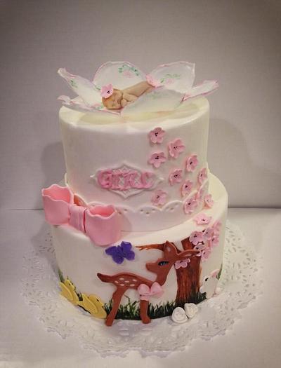 Sweet baby girl - Cake by Charise Viccarone~ The Flour Bouquet Co.