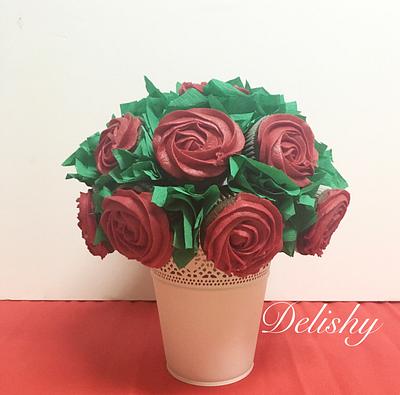 Cupcakes bouquet  - Cake by Zahraa