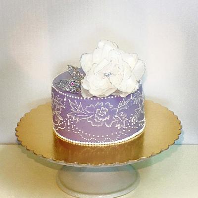 cake with royal icing-wafer paper - Cake by elisabethcake 