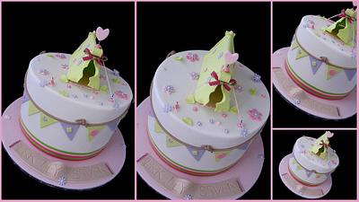 Girly glamping cake - Cake by Veronika