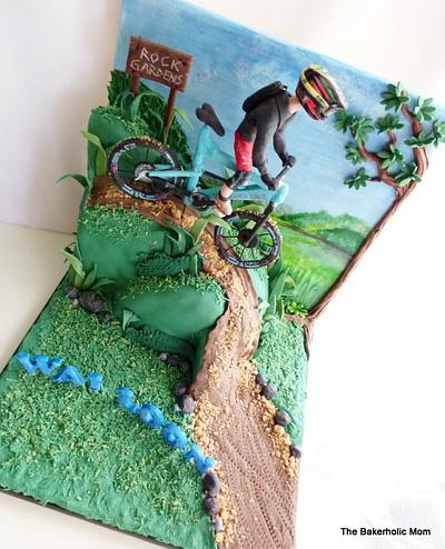 The Mountain Biker - Cake by TheBakerholicMom