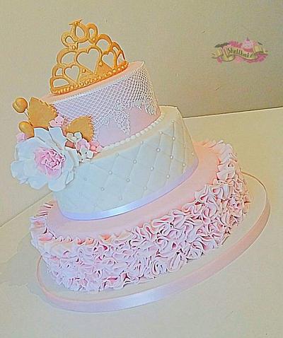 Pretty baby shower cake - Cake by Michelle Donnelly