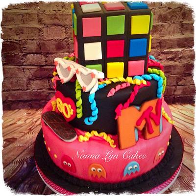 80's Themed Cake - Cake by Nanna Lyn Cakes