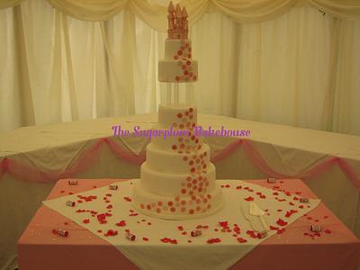 7 Tier White Wedding Cake - Love Heart and Fairytale theme - Cake by Sam Harrison