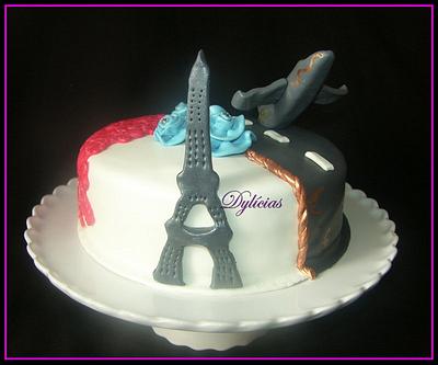 Flying to Paris - Cake by dylicias