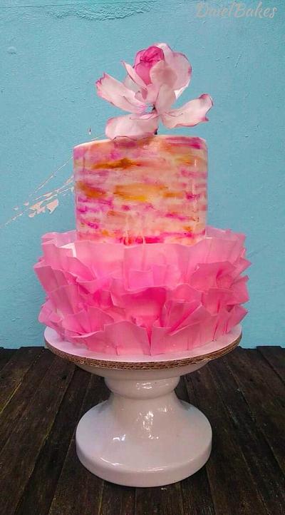 Ruffled Pink  - Cake by Daniel Guiriba