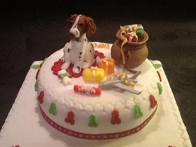 Guarding the presents  - Cake by Ann Unwin