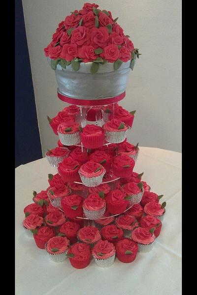 Wedding cupcake tower - Cake by Altie