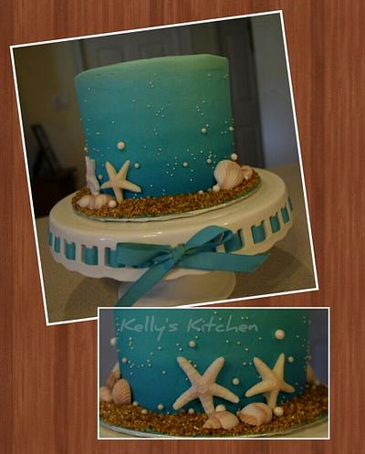 Beach themed cake - Cake by Kelly Stevens