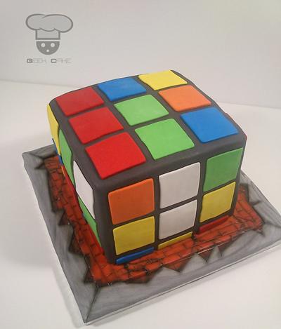 Rubik's Cube - Cake by Geek Cake