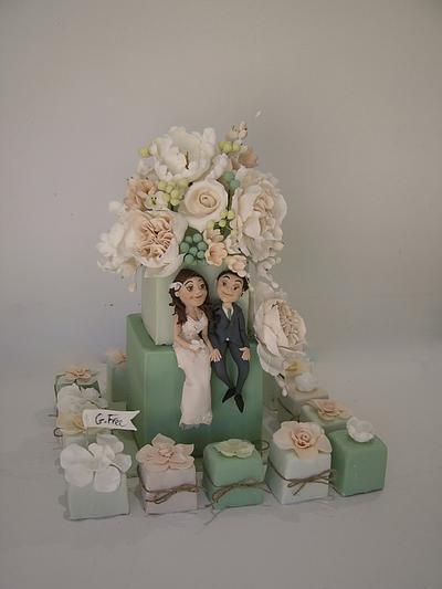 Sage wedding - Cake by Louisa Massignani