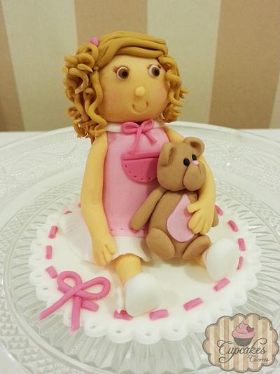 Little girl with teddy bear - Cake by Lari85