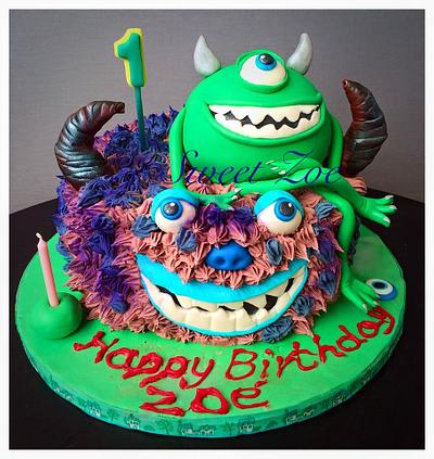 Monsters cake - Cake by Dimitra Mylona - Sweet Zoe Cakes