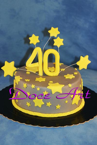 40th birthday cake - Cake by Magda Martins - Doce Art